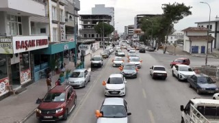 Osmaniyede kadına şiddete karşı ‘turuncu konvoy ile güçlü mesaj