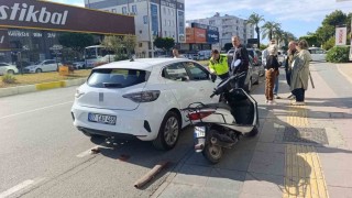 Otomobil ile çarpışan motosiklet sürücüsüne ceza kesildi