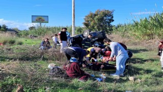 Otomobil şarampole yuvarlandı: 3 yaralı