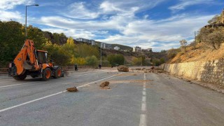 Ovacık yolunda güvenlik çalışmaları başladı