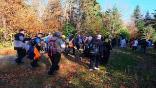 Pamukovada sonbaharın renkleriyle 14 kilometrelik yürüyüş