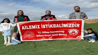 Paraşütle Ailemiz istikbalimizdir mesajı verildi