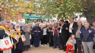 Pınarhisarda 57 kişilik umre kafilesi dualarla uğurlandı