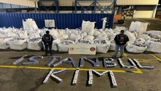 Piyasa değeri 94 milyon lira olan 394 bin 117 paket kaçak sigara ele geçirildiğini açıkladı