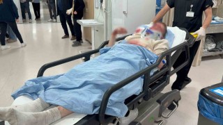 Polisten kaçan motosiklet sürücüsü kaza yaparak yaralandı