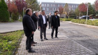 Rektör Kırışık, kampüs ve öğrenci ihtiyaçlarını yerinde gözlemledi