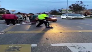 Sakaryada otomobil ile motorlu bisiklet çarpıştı: 1 yaralı