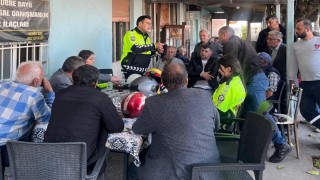 Salihlide çiftçilere ve sürücülere yeni trafik kuralları anlatıldı