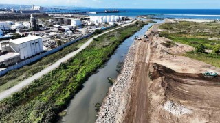 Samsun Yeni OSBde drenaj tamamlandı, taş nakliyesi sürüyor