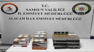 Samsunda 14 bin adet kaçak makaron ele geçirildi