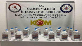 Samsunda 90 litre etil alkol ele geçirildi