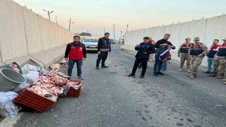 Şanlıurfada 1 ton kaçak et ele geçirildi