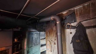 Seydişehirde müstakil evde yangın