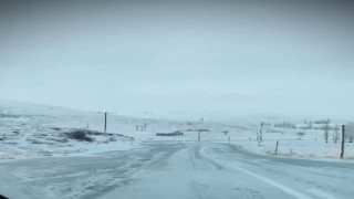 Sincik-Malatya yolunda kar yağışı etkili oluyor