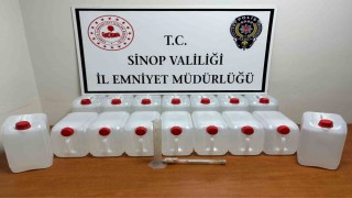 Sinopta 80 litre etil alkol ele geçirildi