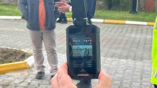 Sinopta trafik polislerine yaka kamerası dağıtıldı