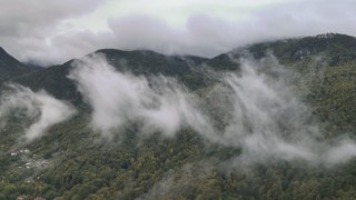Sis bulutlarıyla kaplanan Çankırıda mest eden görüntüler