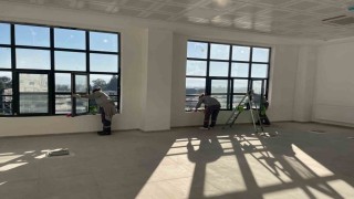 Sökede yeni kaymakamlık binasında hazırlıklar sürüyor