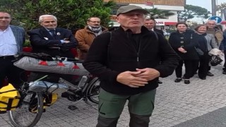 Susurluklu Fahrettin Şener, bisikletle umre yolculuğuna çıktı