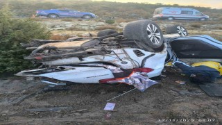 Takla atan otomobil sürücüsü hayatını kaybetti