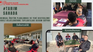 Tarımsal Üretim Planlaması İçin Bilgilendirme Toplantıları Sürüyor