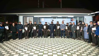 Tekirdağda başarılı bekçilere teşekkür belgesi verildi