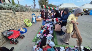 Tekirdağda Filistin için hayır çarşısı açıldı