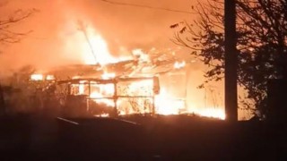 Tekirdağda iş yerinde korkutan yangın