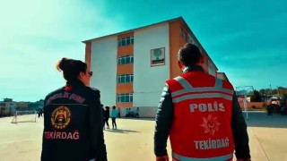 Tekirdağda polis ekiplerinden okullarda geniş çaplı denetim