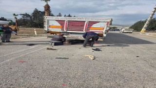 Tırla çarpışan motosikletin sürücüsü öldü