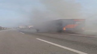 Tokatta tır sürücüsünün hızlı müdahalesi muhtemel faciayı önledi