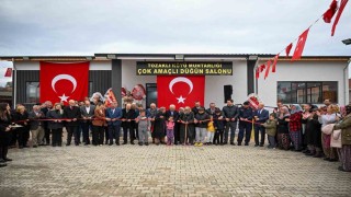 Tozaklı köyü düğün salonu törenle açıldı