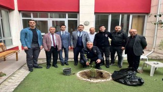 Turgutlu adliyesinde ağaçlandırma çalışması