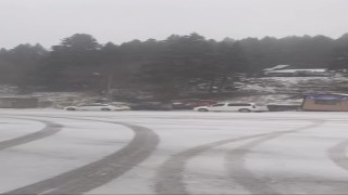 Uludağda kar yağışı etkisini gösterdi