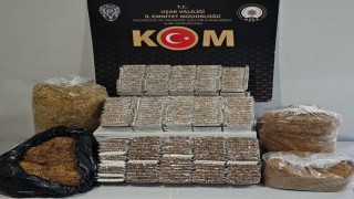 Uşakta kaçak tütün ve makaron operasyonu