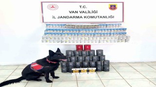 Vanda kaçak sigara ve çay ele geçirildi