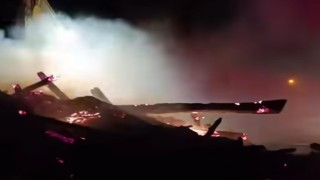 Vanda samanlık yangını