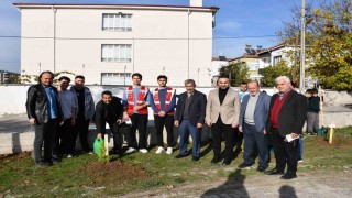 Vezirköprüde Gazze ve şehitler için fidanlar toprakla buluştu