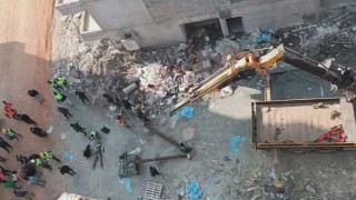 Vincin kırılmasıyla 2 işçi 25 metreden yere çakıldı