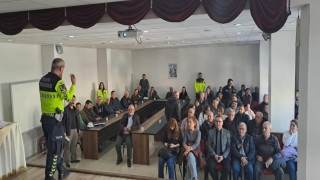 Yatağanda servis sürücülerine eğitim