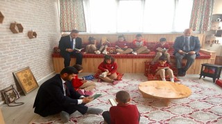 Yeni yapılan kültür odasında kitap okuma etkinliği gerçekleştirildi