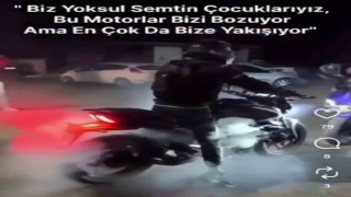 ‘Yoksul semtin çocuklarıyız diyerek lastik yakıp, video paylaşan motosikletliye 19 bin TL ceza
