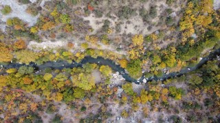Yozgatın gizli cenneti Kazankaya Kanyonunda sonbaharın güzelliği yaşanıyor