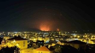 Yüksekovada kuş cenneti olan Nehil Sazlığı yanıyor: Yangın tüm ilçeden görüldü