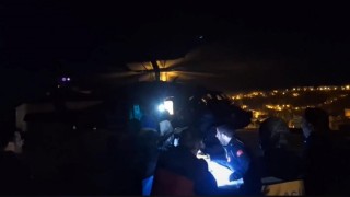 Yüksekten düşen genç, jandarma helikopteriyle kurtarıldı