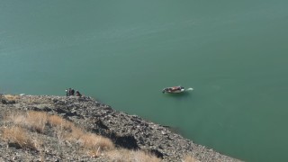 Zernek Barajına araç uçtu, arama kurtarma çalışmaları başlatıldı