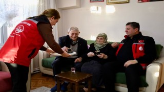 67 yıllık mutluluğa kahve bahane ziyareti