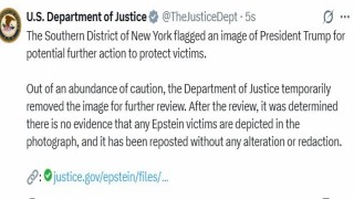 ABD Adalet Bakanlığı: Epstein Belgeleri Trump’la İlgili Değil