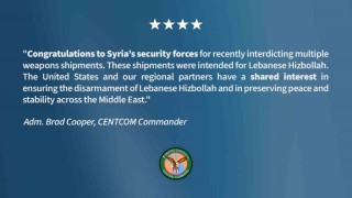 ABDden Suriyeye Hizbullaha silah sevkiyatını engellediği için tebrik