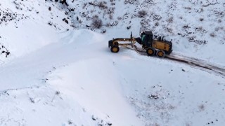 Adıyamanda karla mücadelede çalışmaları devam ediyor